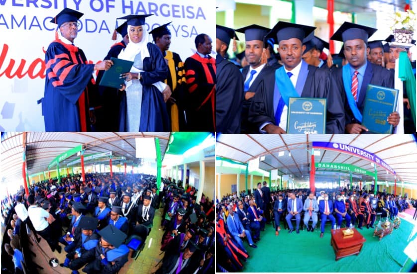 Dufcadii 17aad Oo Ka Kooban 1290 Arday Oo Ka Qalinjabisay Jaamacada Hargeysa Iyo Madaxweyne Biixi Oo Xaflada Ka Qaybgalay