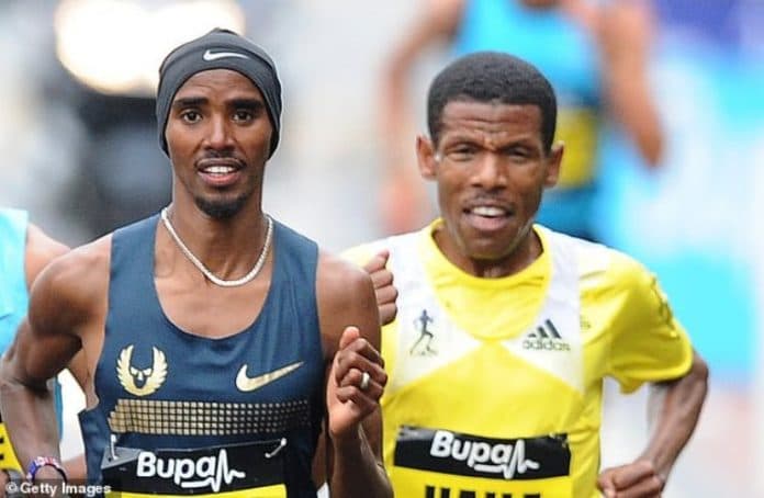 Mo Farah Oo Jabiyey Rikoodh U Yaalay Orodyahanka Haile Gebrselassie