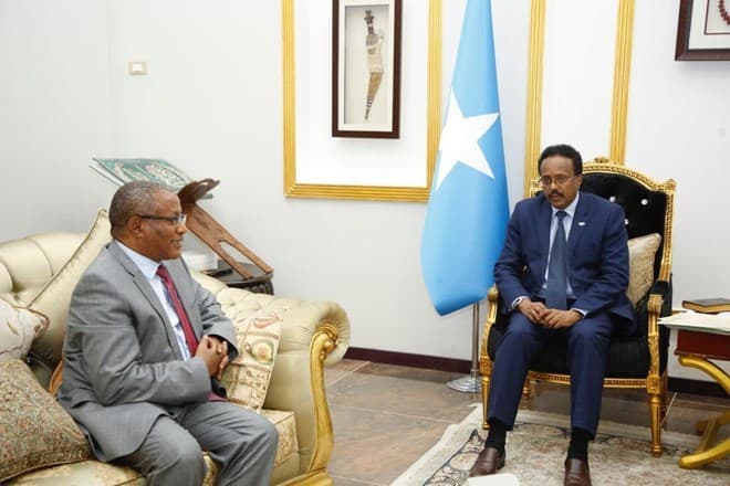 La Taliyaha Amniga Itoobiya Gedu Andargacho Oo La Kulmay Madaxweyne Farmaajo