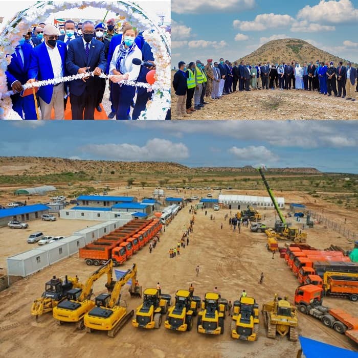 Madaxweynaha Somaliland Oo Dhagax-Dhigay Waddada Labada Boqol (Hargeysa BYPASS) Ee  Caasimadda lagaga Yaraynayo Saxmadda