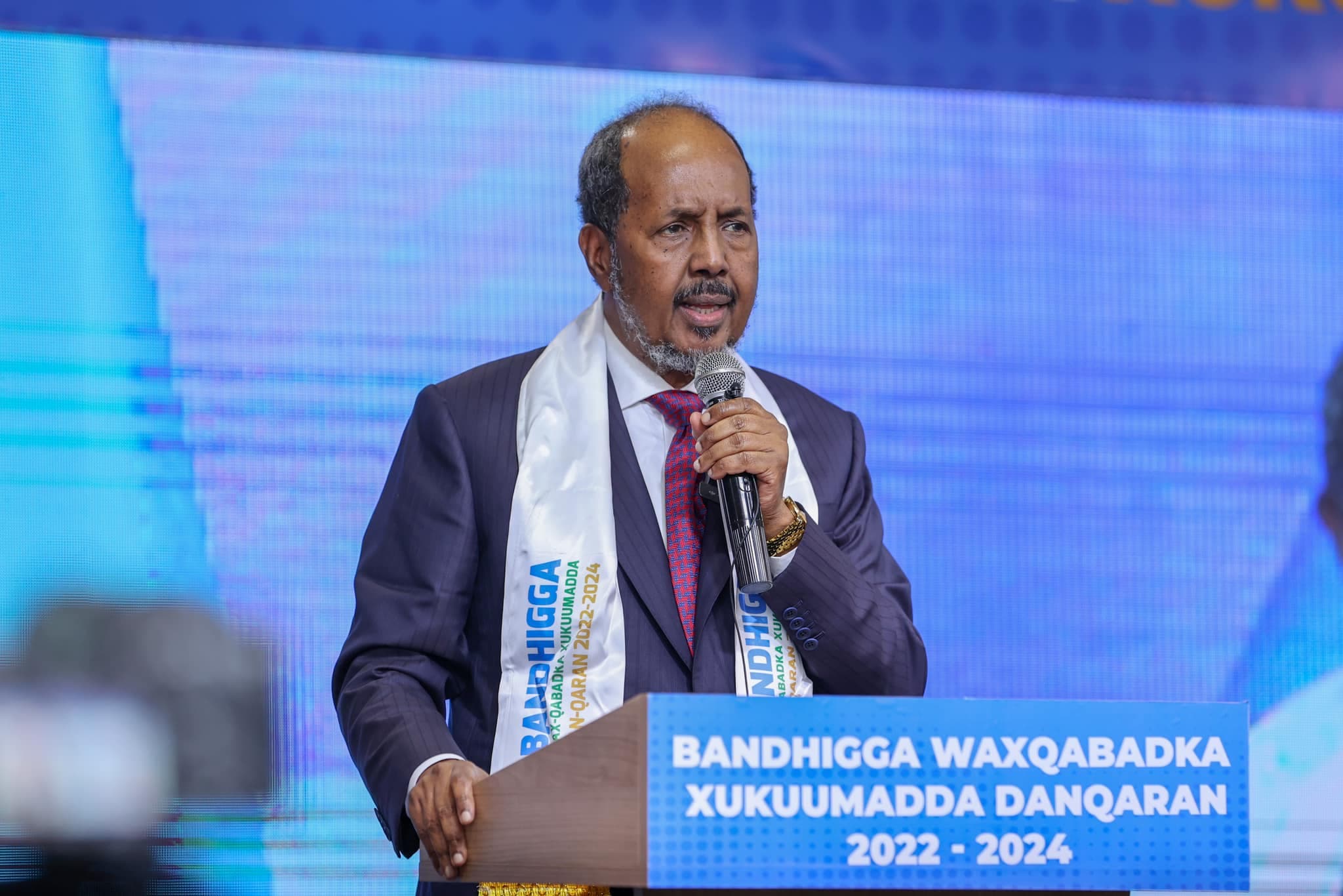 ”Xukuumadda DanQaran wixii ay qabatay labadii sano ee la soo dhaafay, waa sadar muuqda” Xasan Sheekh Maxamuud