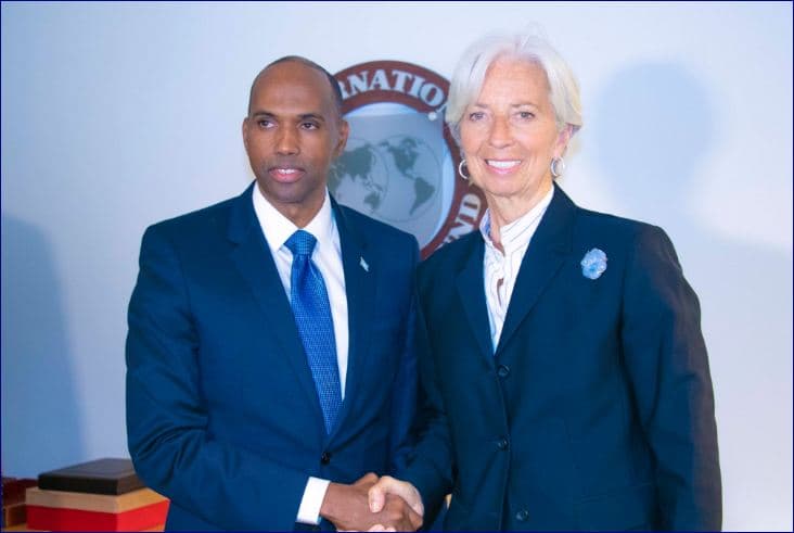 Raysal Wasaare Khayre Oo La Kulmay Madaxa IMF-ta Iyo La’ Taliyaha Trump Ee Amaanka
