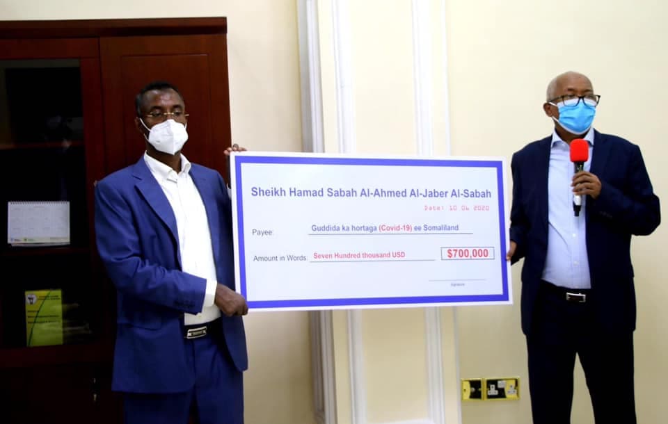 Guddida Ka Hortaga Covid19 Ee Somaliland Oo Lagu Wareejiyey Lacag Dhan $700,000 Dollar.