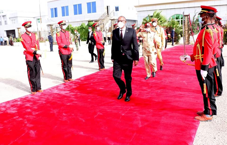 Madaxweynaha Somaliland iyo Weftigii uu Hoggaaminayey oo si Diirran Loogu Soo Dhaweeyey Dalka Jabuuti