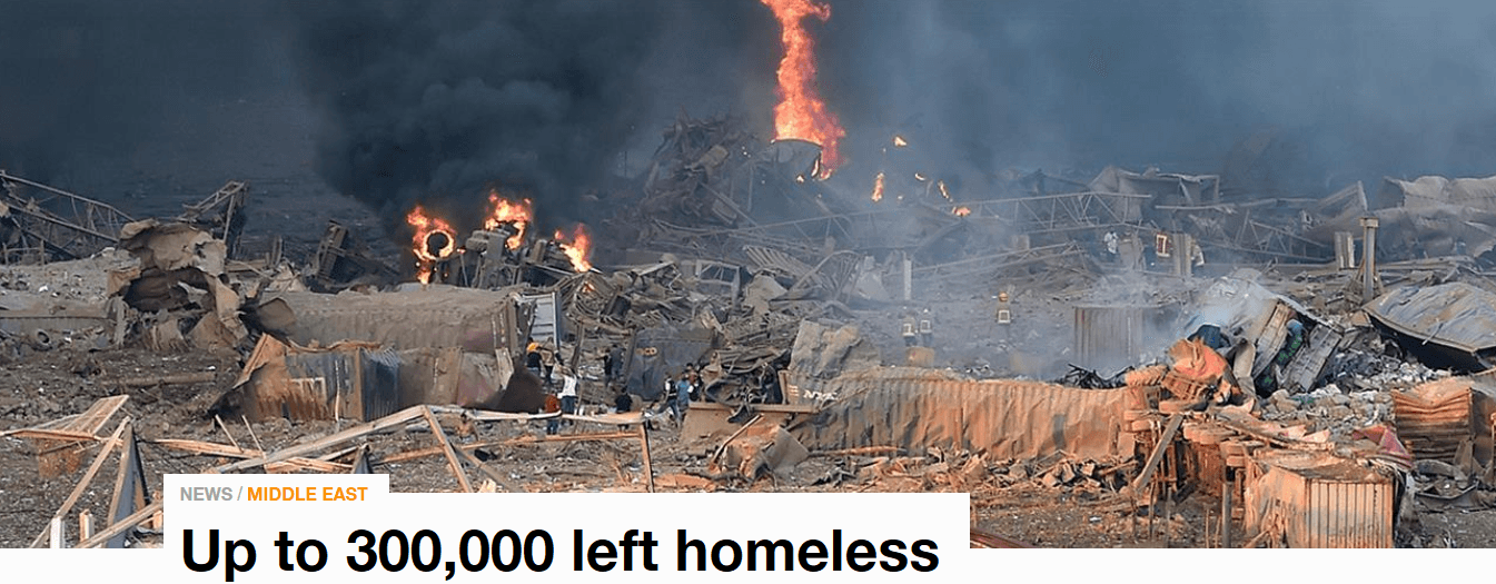 Ugu Yaraan 100 Qof Oo Ku Dhintay Qarax Ka Dhacay Beirut, Lebanon
