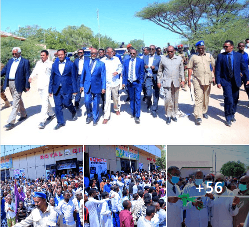 Madaxweynaha Somaliland Oo Kormeer Iyo Xadhig-Ka-Jaris Ku Sameeyey Mashaariic Kala Duwan Oo Laga Hirgeliyey Gudaha Burco